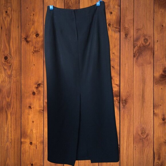 Danielle B Women's XS? Black Long Back Slit Pencil Skirt Office Career READ - Picture 4 of 4